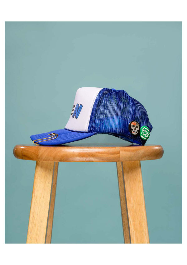 “BLUE THROUGH A BAG” PATCH CAP